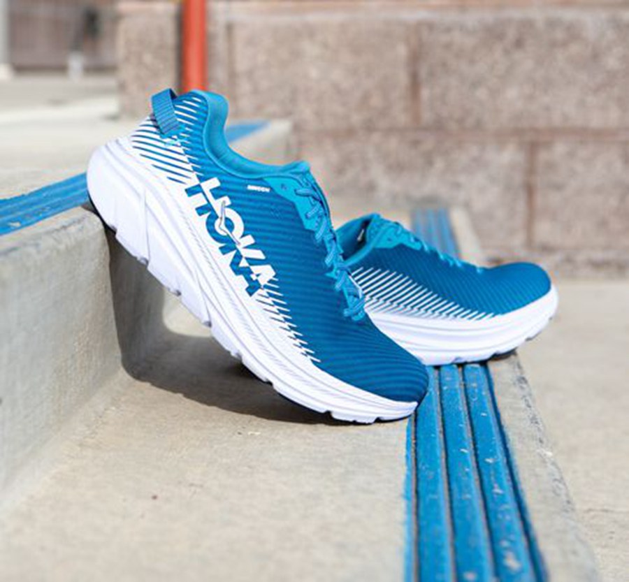 Hoka One One ランニングシューズ メンズ 青/白 - リンコン2 - JG3406928